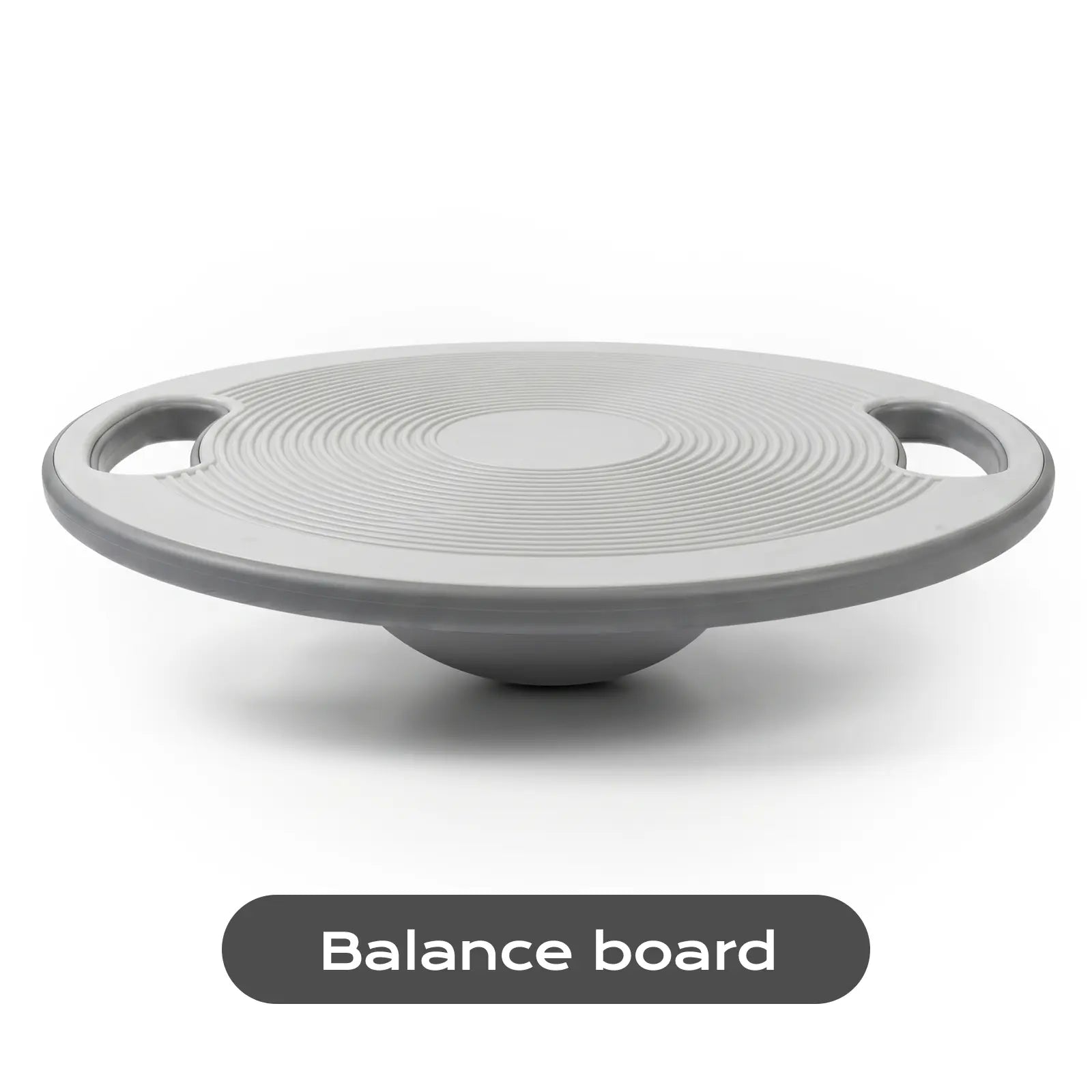 Wobble Balance Board Trainer with Handles, Plastic Stability Board, Non-Slip for Core Training, Standing Desk, Home, Office & Gym Workouts