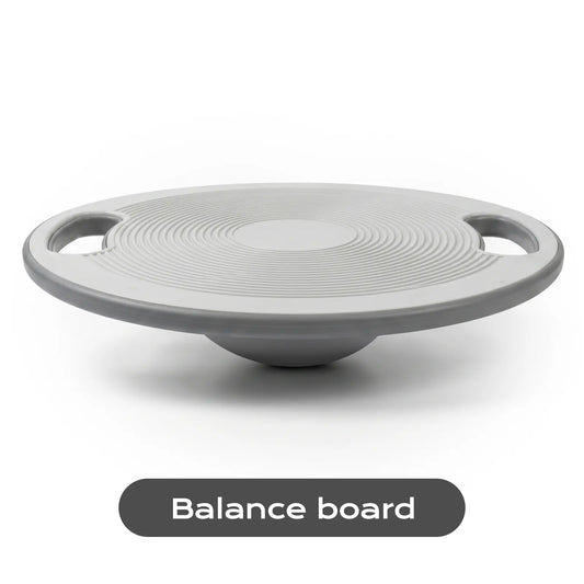 Wobble Balance Board Trainer with Handles, Plastic Stability Board, Non-Slip for Core Training, Standing Desk, Home, Office & Gym Workouts