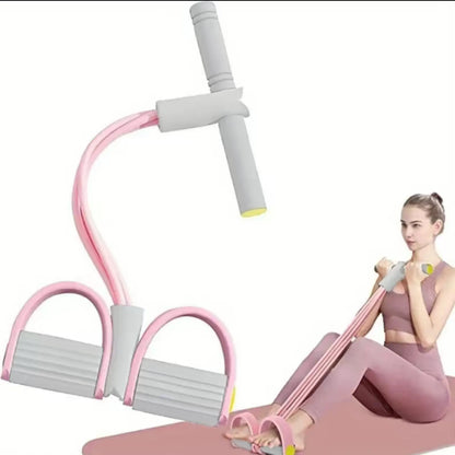 Multi-Functional Pedal Resistance Band Trainer – Portable Foot Pedal Fitness Equipment Home Gym Full Body Workout Machine, Exercise Sit-Ups, Yoga, Abdominal Training