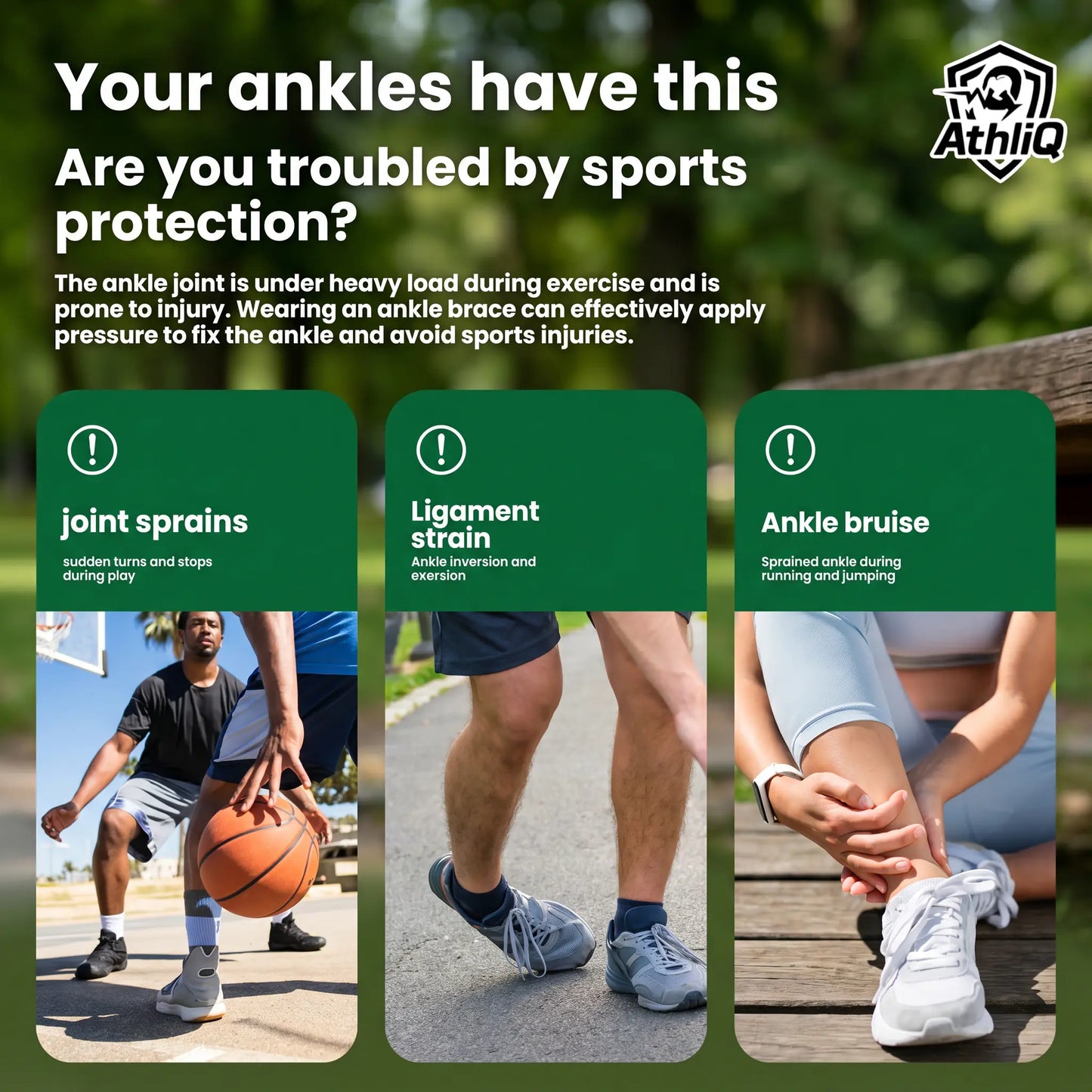 Breathable Adjustable Ankle Support Brace for Sports and Fitness Activities