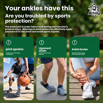 Breathable Adjustable Ankle Support Brace for Sports and Fitness Activities