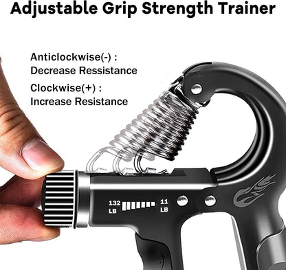 Grip Strength Training Set (5 Pack) - Forearm and Hand Strengthening Devices for Enhanced Finger and Wrist Strength, Ideal for Baseball, Climbing, and Calisthenics