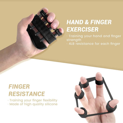 Grip Strength Training Set (5 Pack) - Forearm and Hand Strengthening Devices for Enhanced Finger and Wrist Strength, Ideal for Baseball, Climbing, and Calisthenics