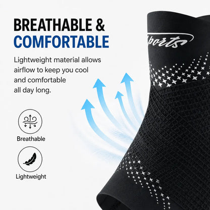 Breathable Adjustable Ankle Support Brace for Sports and Fitness Activities
