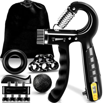 Grip Strength Training Set (5 Pack) - Forearm and Hand Strengthening Devices for Enhanced Finger and Wrist Strength, Ideal for Baseball, Climbing, and Calisthenics