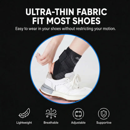 Breathable Adjustable Ankle Support Brace for Sports and Fitness Activities